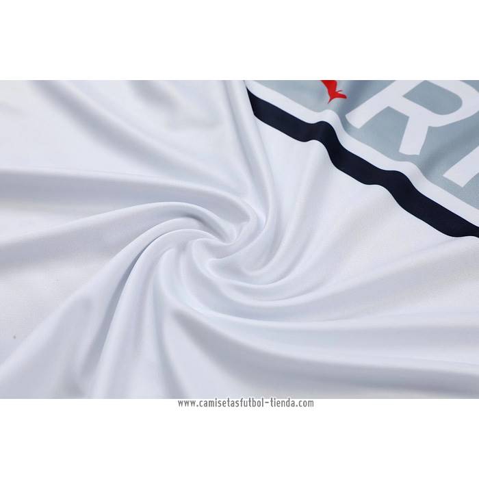 Camiseta de Entrenamiento Paris Saint-Germain 2022 2023 Sin Mangas Blanco y Gris